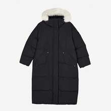 Skechers New Women's Long Windproof Hooded Down Jacket