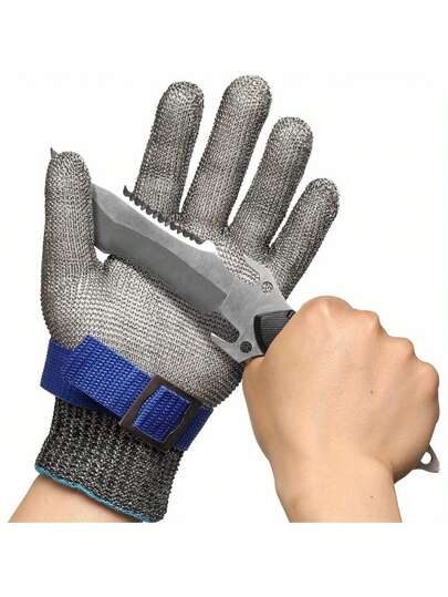 Ambidextrous Cut-Resistant Cooking Glove - Level 5 , Machine Washable, Comfortable Fit, Lightweight & Lead-Free,Grade 5 Anti-Cut Gloves,Cut Proof Stab Resistant Kitchen Scratch Resistant Glass Cutting Protection For Gardeners