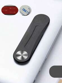 1pc Adjustable Aluminum Laptop Stand With Magnetic Phone Holder - Ultra Thin Foldable Side Clip, Compatible With IPhone And All Phones, Portable Computer Extension Stand - Multicolor - View 10