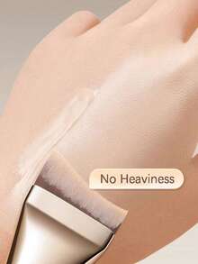 2pcs Makeup Brushes, Thin Angled Face Powder Brush, Seamless Korean Style Concealer Flat Top Foundation Brush, High Quality PBT Fiber, Dense Bristles, Brush Set, Makeup Brush Set, Makeup Gift Set - Multicolor - View 3