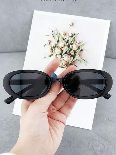 1pc/2pcs/4pcs Retro Oval Frame Fashion Fashion Glasses For Men, Suitable For Outings, Fashion Outfits, Parties