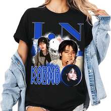 I.N Stray Kid Karma T-Shirt, Stray Kid Karma Album Shirt, Stray Kid Ceremony Shirt, Stray Kid DominATE SKZOO World Tour 2025 Tee - 黑色 - 查看 1