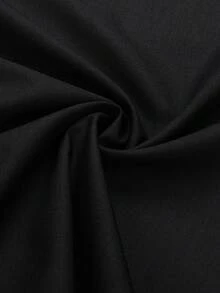 Men's Business Dress Shirts, 38% Bamboo Fiber, 62% Polyamide, Long-Sleeved, No-Iron, With A Slim Fit. Bamboo Fiber: Offers Good Moisture Absorption And Breathability, Is Comfortable To Wear And Naturally Antibacterial. It Is Wear-Resistant And Firm, Making The Shirt Less Prone To Deformation. - 黑色 - 查看 5