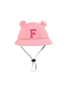 Mũ chống nắng đi biển màu hồng có thể điều chỉnh, thoáng khí, in 26 chữ cái theo yêu cầu, phù hợp cho trẻ em, trẻ nhỏ, bé gái, các hoạt động ngoài trời, sử dụng hàng ngày, quà tặng sinh nhật. - Hồng - Xem 11
