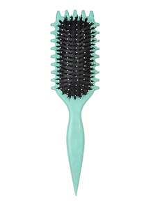 1pc Hair Curling Styling Brush, Hair Curling Styling Brush Cleaning Set, 1pc, Hair Curling Styling Brush - Women's Hair Curling Styling Brush, 1pc Multi-Functional Cleaning Brush - Suitable For Dry And Wet Hair, Smoothens Frizz, Enhances Curl, Smooth And Easy To Brush, Easy Styling