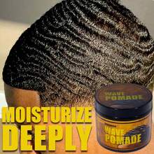 【男士波浪发蜡】深层滋润+强力定型+高光泽！专为波浪发型设计，抚平毛躁，增强卷度。男女通用，24小时持久定型，不粘腻，打造柔顺亮泽的造型！ - WAVE POMADE - 查看 6