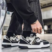 New Soft Sole Comfortable Casual Sports Shoes For Women - Black and White - View 8