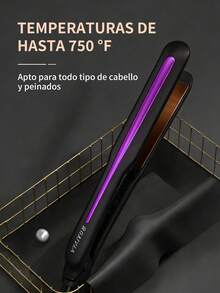 Plancha para Cabello 2 en 1, ¡Alisa y Riza con un Solo Dispositivo! Tecnología Iónica y Placas de Cerámica para Brillo Extremo. Calentamiento en 30 Segundos, Perfecta para Estilos Diarios - Multicolor - Ver 7