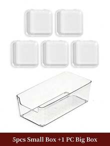 Nail Tip Storage Box, Nail Sticker Storage Box, Nail Sticker Packaging, Nail Decoration Storage, Jewelry Storage, Cosmetics Storage, Manicure Tool Storage, DIY Jewelry Storage, Plastic Storage Box, Transparent Plastic Desktop Storage Box, Small Rectangular Storage Box For Home - Clear - View 12