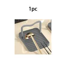 1/3件套锅盖架，适用于放置锅盖和厨房勺子，保持台面干燥，防止水滴，收纳整理，厨房小工具 - 彩色 - 查看 10
