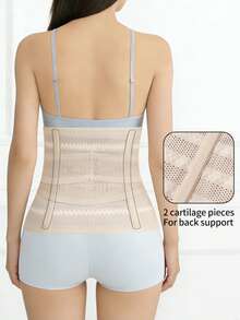 Faja Postparto Ajustable para Cesárea y Parto Natural.Soporte Abdomen y Cintura, Recuperación. - Albaricoque - Ver 7