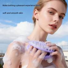 1-10个装旋风双面硅胶沐浴刷，家用洗发沐浴刷，清洁必备品 - 彩色 - 查看 2