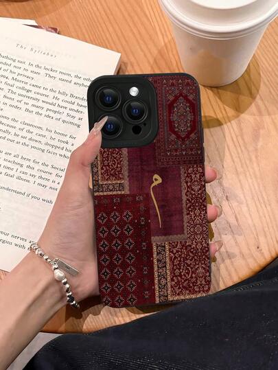 This Phone Shockproof Case Features A Patchwork Carpet Pattern, Adorned With Gold Arabic Calligraphy. The Luxurious And Shock-Resistant Design Is Both Beautiful And Cute, Effectively Protecting The Camera Lens Protrusion. It Is Compatible With IPhone 17/17 Pro/17 Pro Max, 16, 15, 14, 13, 12, 11 Plus/Pro Max Series, As Well As Galaxy S/A Series. It Makes An Ideal Easter Gift, Birthday Decoration/Gift, Suitable For Gifting To Girlfriends, Boyfriends, Friends Or Yourself.