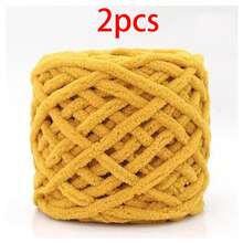 2pcs/200g Soft Ice Bar Chenille Yarn, Thick Chenille Yarn Suitable For Handmade DIY Soft And Thick Knitted Yarn, Can Be Used To Make Blankets, Scarves, Dolls, Slippers, Crochet Yarn - Multicolor - View 21