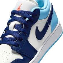 Nike Air Jordan 1 Low Sail Blue Chill 553560-149 GS & Women's Fashion Sneaker New - Màu xanh lam - Xem 3