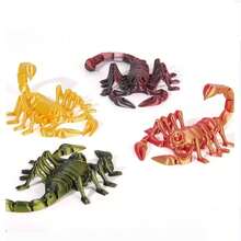 1个15厘米3D打印可动关节蝎子逼真动物模型，创意礼品装饰 - 彩色 - 查看 7