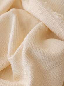 1pc Polyester Chenille Solid Color Classic Sofa Cover Blanket, Pet-Friendly, Anti-Scratch, Non-Slip Sofa Protector, Machine Washable, For Bedroom, Office And Home Decor, All Season Sofa Pad - Beige - View 8