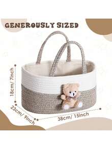 Giỏ đựng tã di động, giỏ đựng đồ dùng cho bé, hình trái tim, thích hợp cho ngày Valentine. - Nhiều màu - Xem 18