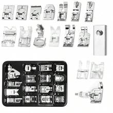 16pcs Sewing Machine Presser Foot Set, Compatible With Brother, Janome/Juki/Babylock And Other Sewing Machine Brands - Silver - View 12