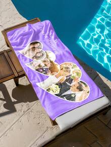 Personalized Photo Beach Scarf, Wedding Customized Beach Scarf, Personalized Beach Scarf, Personalized Beach Towel, Personalized Towel, Personalized Photo Beach Scarf, Personalized Pattern Towel - Multicolor - View 8