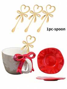 [2026 New] Pearl Glaze Coffee Cup & Saucer Set, Butterfly Shaped Mug, Exquisite Ripple Ceramic Cup, Smooth And Easy To Clean, Creative Dessert Plate, Saucer, Milk Tea Cup, Elegant Nordic Style Ripple Design With Handle, Suitable For Coffee/Snacks/Cake/Nuts/Desserts, An Excellent Gift. - Nhiều màu - Xem 24