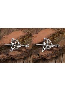 复古凯尔特结胸针，男女皆宜的冬季围巾、披肩和毛衣时尚配饰，服装和手工艺品的艺术装饰 - 彩色 - 查看 13