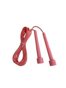 1pc Adjustable Tangle-Free Jump Rope, Unisex Professional Speed Training Endurance PVC Skipping Rope, Suitable For Home Fitness, Yoga, Weight Loss, Boxing Training, Black/Pink