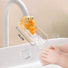 1pc Cartoon U-Shaped Faucet Splash Guard Extender, Bathroom Sink Accessory Easy Installation Tool, Universal For Home Kitchen Bathroom Faucets - Multicolor - View 2