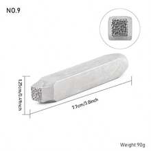 Square/Round Textured Punch Stamp Tools - DIY Jewelry Making Handcraft And Art Punching Kit, 12 Shapes Available