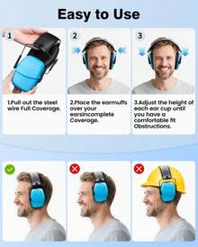 Link Dream Ear Protection Ear Muffs Noise Reduction SNR 35dB Hearing Protection Kids Adult Shooting Gun Range Mowing - ColorC - 查看 5