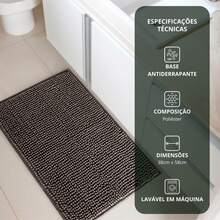 Microfiber Non-Slip Bathroom Mat With Polka Dots, Various Colors - màu xanh lá - Xem 3