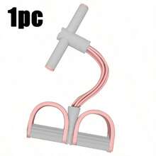 Home Pedal Puller Resistance Band Exerciser - Compact Home Gym Equipment With Non-Slip Pedals For Abdomen & Back Workouts - Pink - View 7