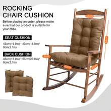 Outdoor Indoor Waterproof Seat Chair Outdoor & Indoor Waterproof Seat Chair Cushions With Ties Chair Back Cushion Recliner Seat Mat Outdoor Dining Chair Cushion For Patio Cushion Furniture - 卡其色 - 查看 10