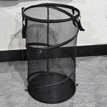 2 PCS Space-Saving Laundry Bag | Foldable Pop-Up Hamper With Handles & Ventilation Mesh For Home, Dorm, Or Travel(Black) - màu đen - Xem 11