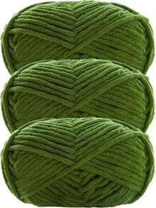 3pcs/150g Velvet Soft Yarn, Medium Thickness Knitting Yarn, Fluffy & Soft Polyester Knitting Yarn, Suitable For DIY Crafts, Knitting And Crocheting Scarves, Hats, Shoes, Bags, Cushions, Dolls, Blankets, Slippers, Handmade Crochet Projects - Multicolor - View 26