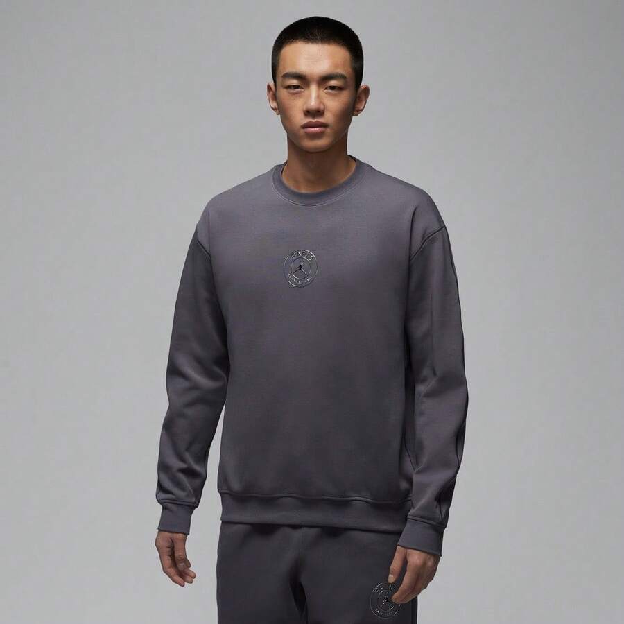 Jordan AS HOOP 男士抓绒圆领卫衣，PSG 圆领，IF3802-014