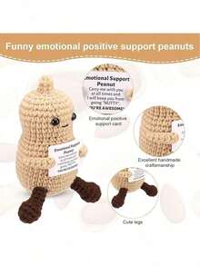 这款手工编织的毛绒娃娃摆件，上面写着充满正能量的鼓励话语，可以作为小礼物送给亲朋好友。可爱的针织玩具非常适合摆放在客厅或书桌上，既可作为生日礼物，也可作为房间装饰摆件。精美的娃娃设计和鼓励的话语，温暖又甜蜜！这些可爱的娃娃将永远是你的朋友，它们会让你感到放松和快乐！ - 彩色 - 查看 8