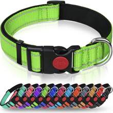 High Strength Nylon Dog Collar - Reflective Nylon Dog Collar, Suitable For Small To Large Dogs Anti-Pull Training Collar - Gentle Control, Durable, Valentine's Day Pet Gift