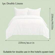 1片装防撕裂一次性旅行床单，便携式床单 | 加厚设计，旅行、酒店休息、户外探险必备，可机洗 - 白色 - 查看 11