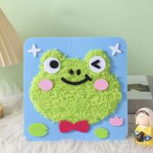 DIY Sewing Kit, Cartoon Animal Line Sewing Patterns, Simple DIY Project, Animals, Fruits, Learn To Sew Toys, Birthday Gift, Suitable For Boys And Girls - Cartoon Animal Yarn Drawing - View 2