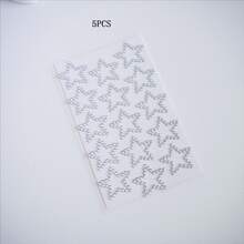 星形和心形珍珠水晶贴纸、钻石贴纸、自粘贴纸、亚克力贴纸、手工贴纸、女孩贴纸、生日礼物、情人节心形贴纸。适用于手工艺品、文具、水瓶、书籍、电脑等。 - 彩色 - 查看 10