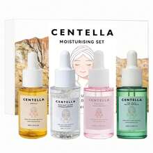 马达加斯加积雪草护肤套装，包含泡沫洁面乳、卸妆油、爽肤水、精华液和舒缓霜，基础护肤礼盒，女士礼品套装