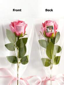 1pc Personalized Eternal Rose Gifts For Men Women, Custom Forever Flowers With Photo & Text, Romantic Valentine's Day Birthday Wedding Gifts For Him Her, Unique Personalized Gifts For Boyfriend Girlfriend, Wife Husband Anniversary, Customizable Eternal Rose Box - One Size - View 15