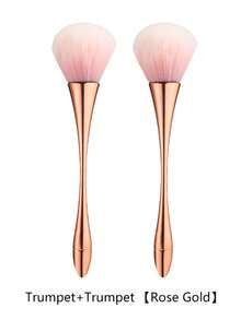 1/2pcs Large Powder Brush Set, Soft Waist Makeup Brushes, Contouring Single Brush Set - Multicolor - View 12