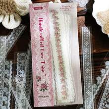 30pcs/Pack Lace Themed Stationery Stickers, Creative Aesthetic Stickers, DIY Decorative Collage Craft Materials, Holiday Gifts, Personalized Scrapbooking School Supplies - Pink - View 2