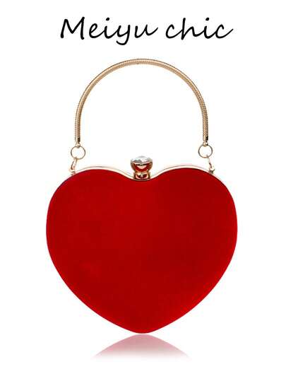 Esta billetera con forma de corazón de color rojo está diseñada específicamente para mujeres. Es elegante y sencilla, y se puede usar como bolso de noche, billetera roja de mujer, billetera con forma de corazón o como un elegante clutch. Es de moda y versátil, adecuada para diversas ocasiones, incluyendo fiestas y citas.