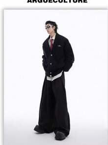 Men Cardigans - Black - View 3