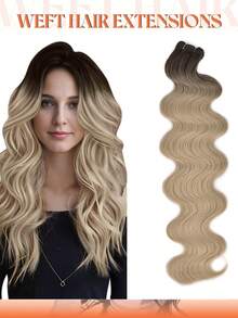 合成直发马尾接发,钩针编织合成Yaki直发全头接发 - 彩色 - 查看 35