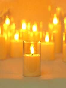 3pcs LED Electronic Flameless Candles, Suitable For Christmas Decoration. Can Be Used As Home Desktop Decor Or Birthday Party Lighting. The Best Gift For Family And Friends! (With/Without Remote Control) - Multicolor - View 8