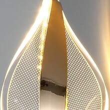 Gold/Black Acrylic Wall Lamp With Cloud/Snowflake Pattern, Suitable For Bedroom, Living Room, Dining Room And Other Home Decor Lighting